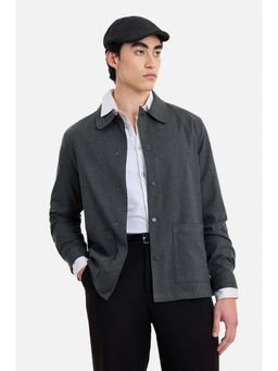 Snitch - Charcoal Solid Regular Jacket