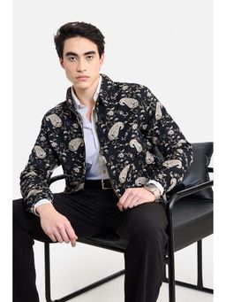 Snitch - Black Paisley Regular Jacket