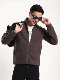 R&B - Charcoal Solid Regular Jacket