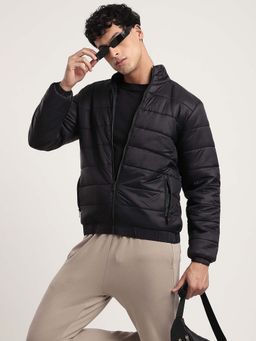 R&B - Black Solid Regular Jacket