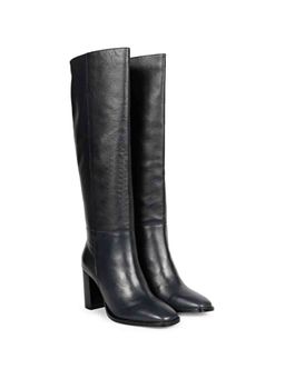 Saint G - Lia Blue Leather Knee High Slouch Boots