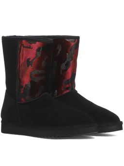 Saint G - Flora Burgundy Camo Fabric Snug Boots