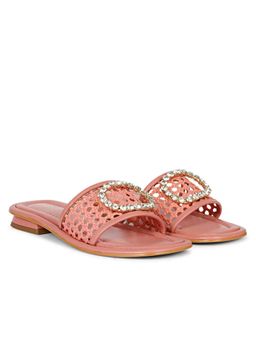 Saint G - Carly Coral Leather Flats