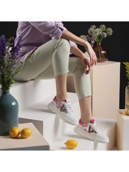 Saint G - Antea Metal Studs Pink Leather Sneakers