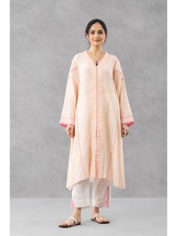 Finethreads by Hina & Nikhat - Gulnaar Baag Peach Kurta with Pant