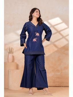 JAIPUR SARAI - Blue Women Denim Co-Ord Set