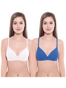 Bodycare - Pack Of 2 Lightly Padded T-Shirt Bra - Multi Color
