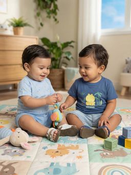 Nautinati - Baby Boys' Cotton Pack of 2 Ocean Printed T-shirts