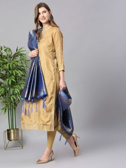 Dupatta Bazaar - Womens Banarasi Silk Dupatta with Floral Weaving