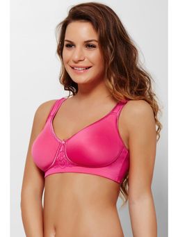 Zivame - Plus Breathable Full Cup Wirefree T Shirt Bra - Beetroot