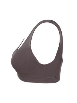 Zivame - Seamless Support Camisole Slip On Bra - Umber Brown
