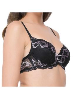 Zivame - Dual Tone Gentle Smooth Pushup Bra - Black n Pink