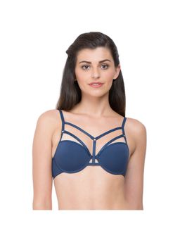 Zivame - Cage Neck Gentle Smooth Pushup Bra - Navy