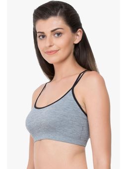 Zivame - Made To Layer Cross Back Padded Bralette - Grey