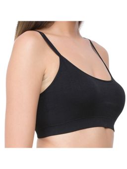 Zivame - Made To Layer Cross Back Padded Bralette - Black