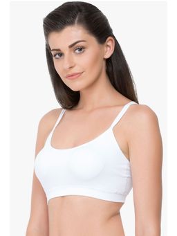 Zivame - Made To Layer Cross Back Padded Bralette - White