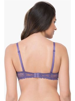 Zivame - Cuppa Contrast Explosive Pushup Balconette Neckline Bra - Purple