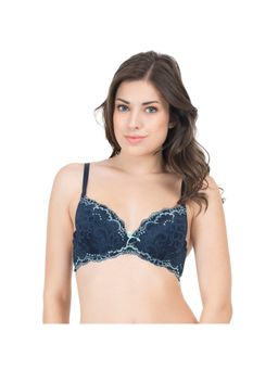 Zivame - Dual Toned Gentle Push Up Bra - Blue