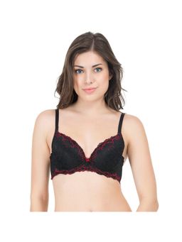 Zivame - Dual Toned Gentle Push Up Bra - Black