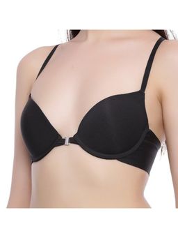 Zivame - Watch Your Back Front Open Gentle Pushup Bra-Black
