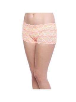 Zivame - Super Soft Lace Kissed Boy-Short Brief-Neon Print