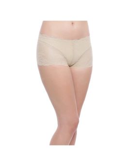 Zivame - Super Soft Lace Kissed Boy-Short Brief- Skin