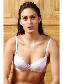 Zivame - Balconette Push-Up Bra- White