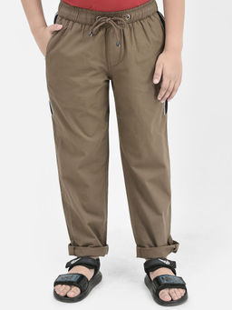 CRIMSOUNE CLUB - Brown Cotton Track Pants