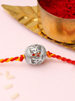 GIVA - Sterling Silver Joyous Om Rakhi
