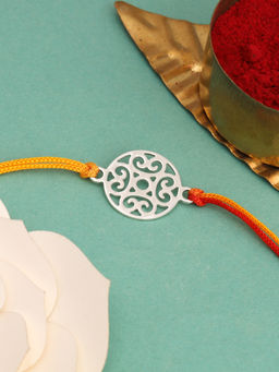GIVA - Sterling Silver Circular Mandala Rakhi