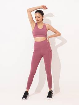 Kica - Sway Bra And Leggings - Orchid (Set of 2)