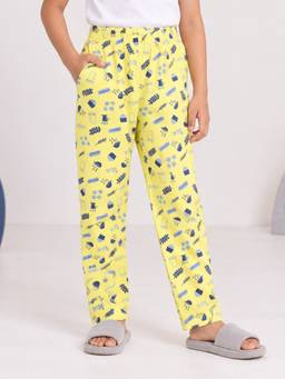 KiddoPanti - Cotton Knit Tea Cup All Over Printed Cotton Pajama
