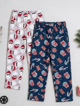 KiddoPanti - Cotton Knit All Over Printed Pajama (Pack Of 2)