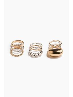 H&M - Women Multi-Color 9-Pack Rings