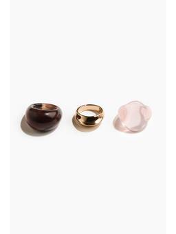 H&M - Women Multi-Color 3-Pack Rings