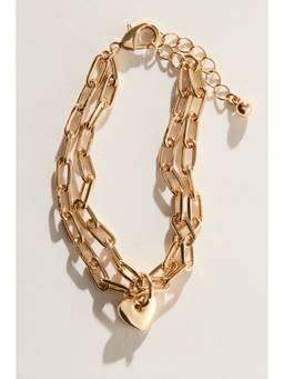 H&M - Women Gold Layered Charm Bracelet