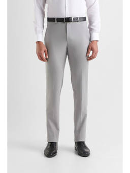 Van Heusen - Men Light Grey Solid Ultra Slim Fit Trouser