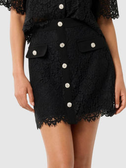 Forever New - Black Lace Mini Skirt