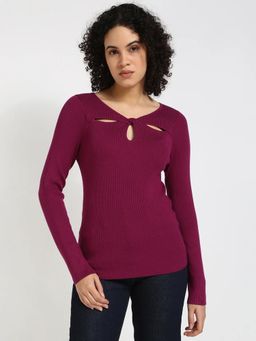 Calvin Klein - Slim Fit Rayon Round Neck Top