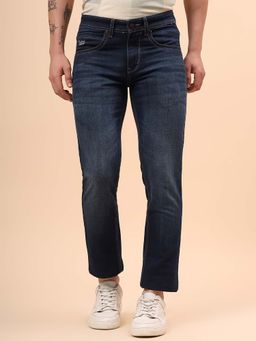 Cantabil - Men Blue Solid Straight Fit Jeans