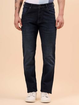 Cantabil - Men Blue Solid Straight Fit Jeans