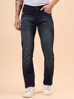 Cantabil - Men Blue Solid Straight Fit Jeans