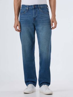 Pepe Jeans - Men Blue Mid Rise Baggy Fit Tapered Jeans