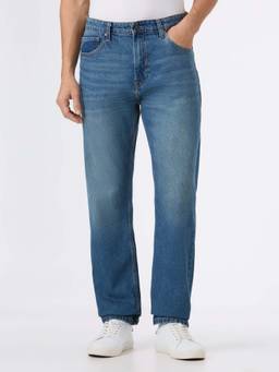 Pepe Jeans - Men Blue Mid Rise Loose Fit Jeans
