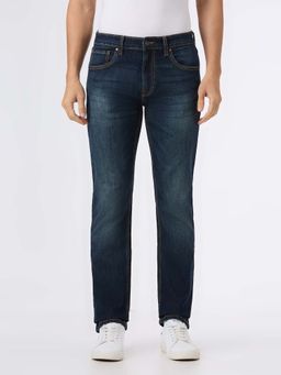 Pepe Jeans - Men Blue Mid Rise Straight Fit Stretchable Jeans