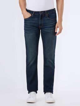 Pepe Jeans - Men Tinted Blue Mid Rise Straight Fit Jeans