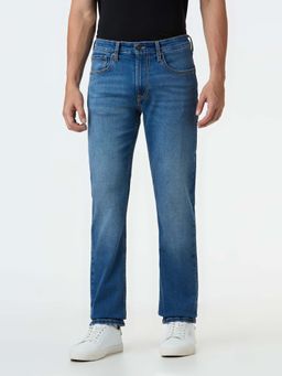 Pepe Jeans - Men Blue Mid Rise Straight Fit Stretchable Jeans