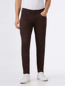 Pepe Jeans - Men Brown Mid Rise Slim Fit Gymindigo Jeans