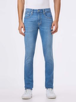 Pepe Jeans - Men Blue Mid Rise Slim Fit Powerflex Jeans