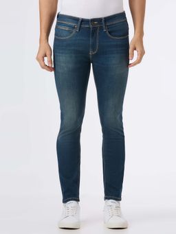 Pepe Jeans - Men Blue Mid Rise Skinny Fit Powerflex Jeans
